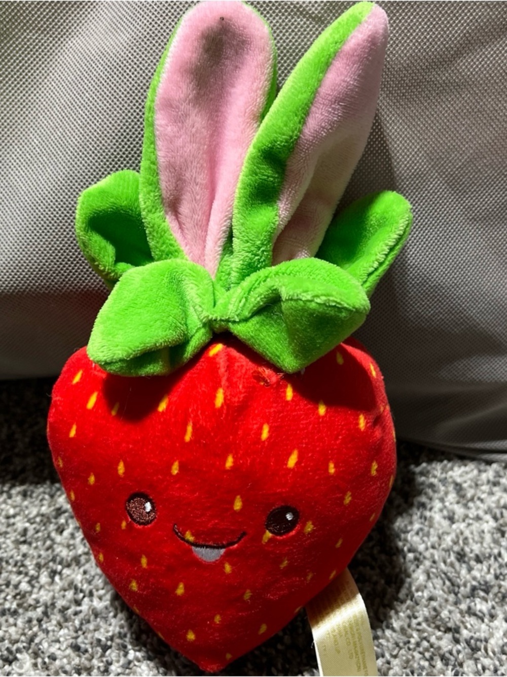 EASTER STRAWBERRY WITH BUNNY EARS 9" PLUSH